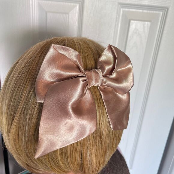 New Coquette hair bow chocolate color for women and girls - Picture 8 of 10